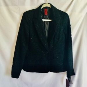 Sandra Darren Formal Black Jacket. New sz 8